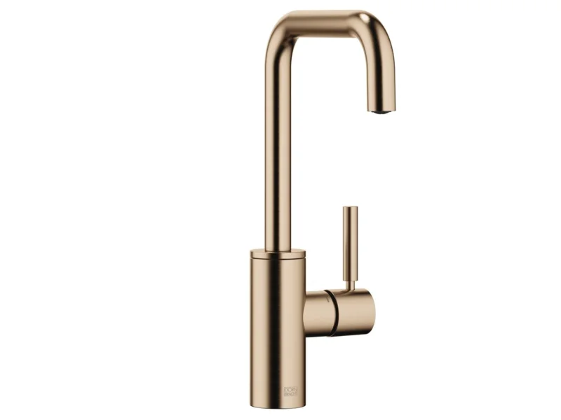 Dornbracht META SQUARE BAR TAP Einhebelmischer Champagne gebürstet (22kt Gold) 33805861-46 Hochdruckarmatur
