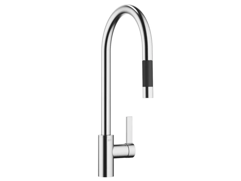 Dornbracht Tara Ultra Pull-Down Chrom Gebürstet (Edelstahl-Look) 33 870 875-93 Hochdruckarmatur