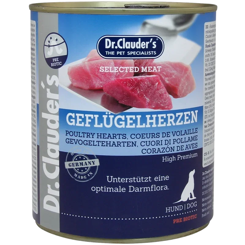 Dr.Clauder's Selected Meat Geflügelherzen 800 g