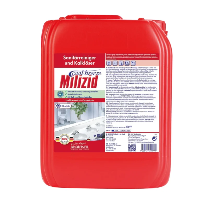 Dr. Schnell Milizid Cool Breeze Sanitärreiniger 10 Liter Kanister