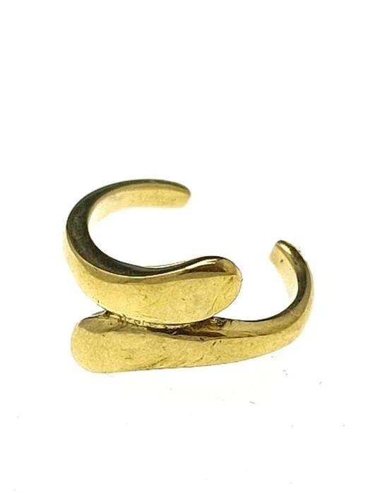 Ear cuff Dread Lock Bead Messing gold schmale Tropfen - chic - net.de