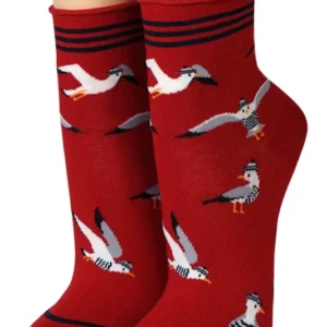Crönert Socken Kurzsocken mit Rollrand Wilma rot