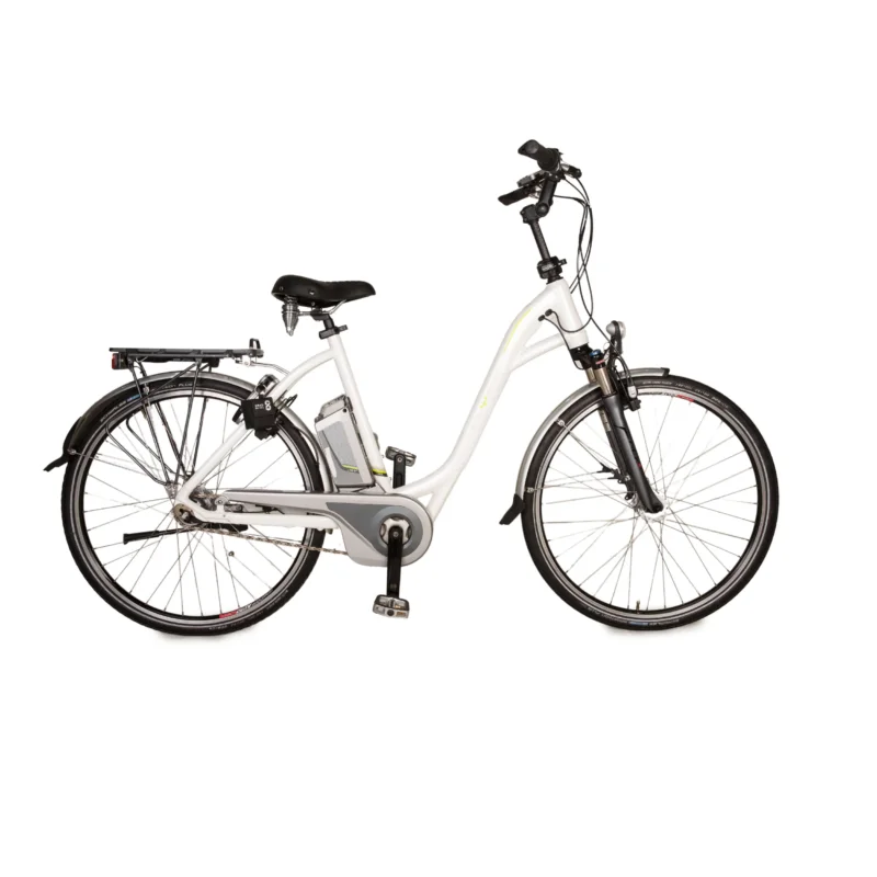 FLYER T 8 2017 Aluminium E-City-Bike Weiß RH 54 Fahrrad