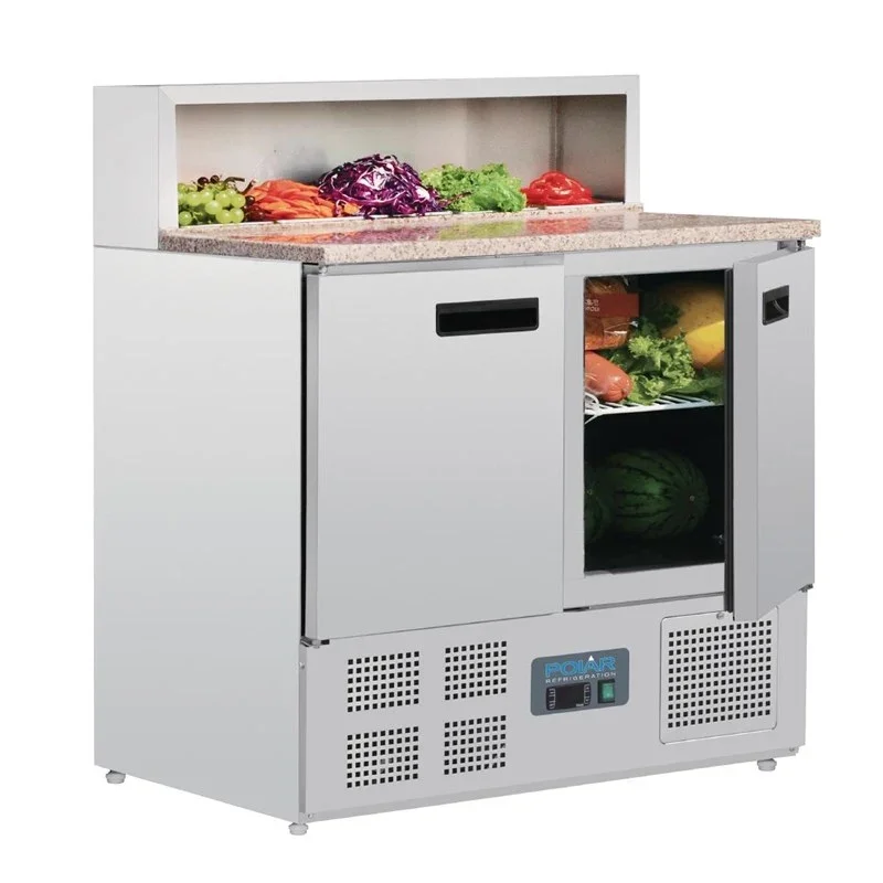 Polar Serie G Pizzakühltisch 2-türig 288Ltr
