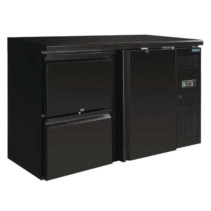 Polar Serie U Barkühlschrank 1-türig mit 2 Schubladen