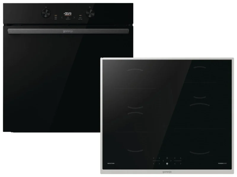 Gorenje Dark Pepper Set SID - Backofen BOS6737E20FBG + Induktionskochfeld GI6401BX autark