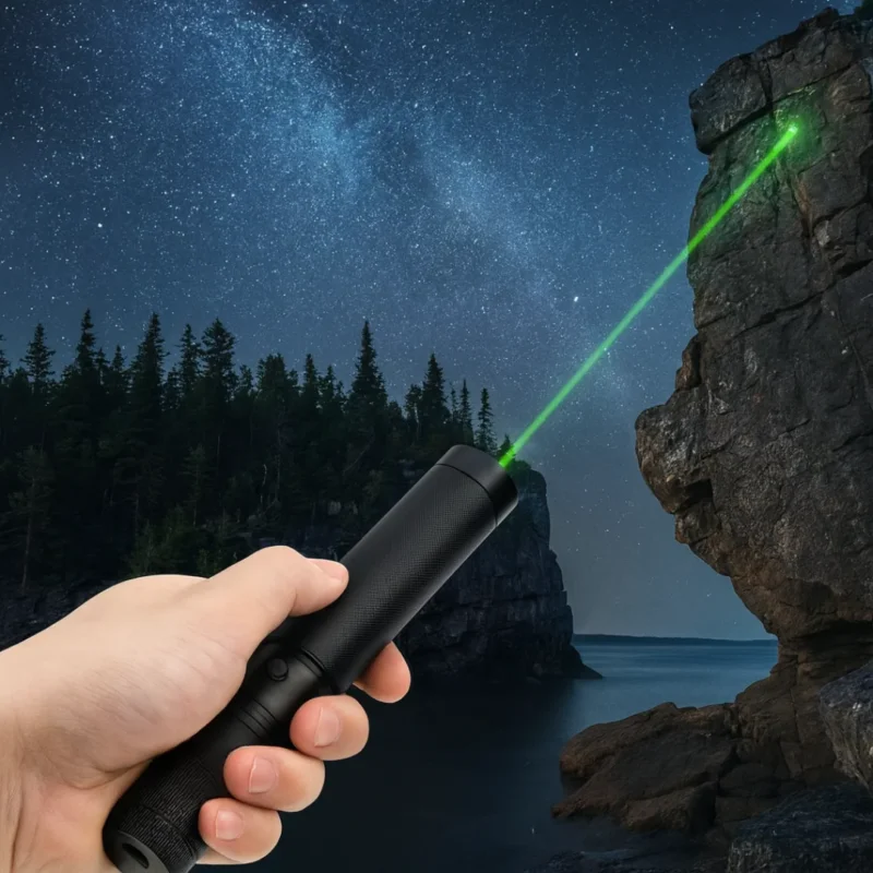 Wiederaufladbare Hochleistungs-Laserpointer-Taschenlampe