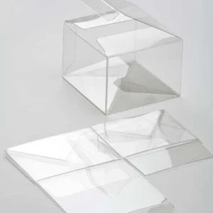 Plastic Gift Boxes 10.2x10.2x10.2cm Autolock Bottom