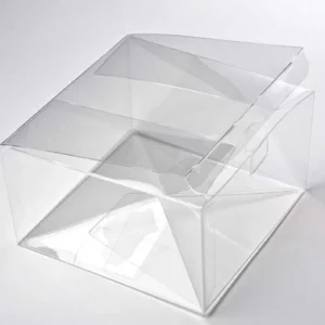 Plastic Gift Boxes 13x13x7.6cm Food Safe with Autolock Bottom
