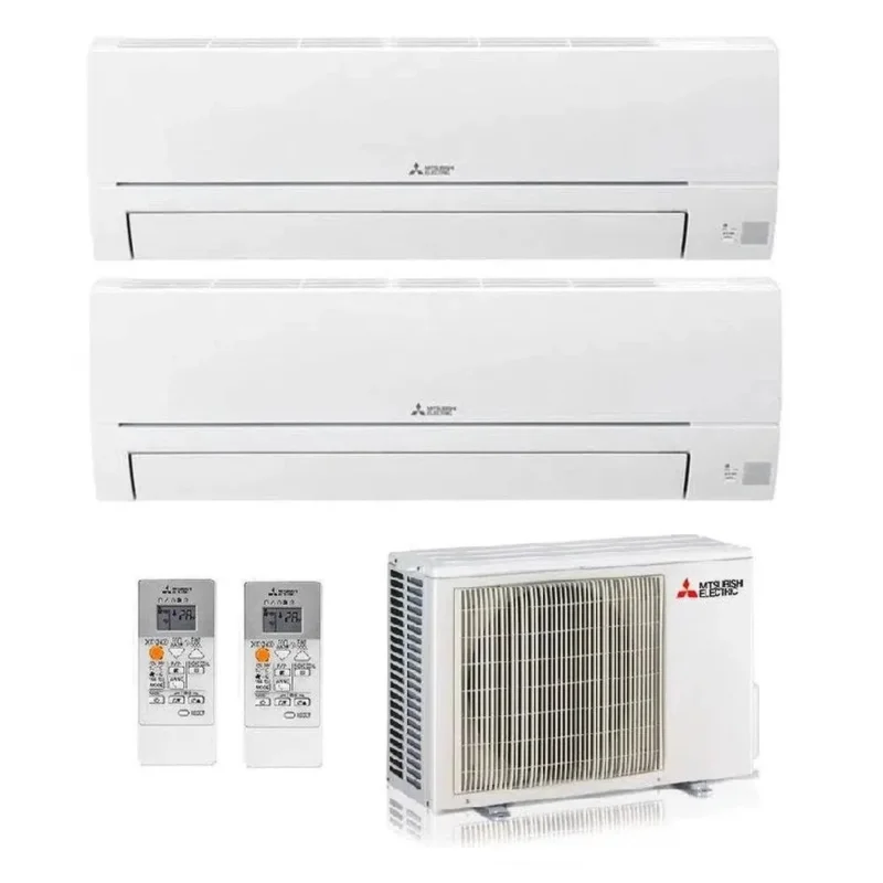 Mitsubishi Electric - Klimaanlage 2 x Wandgerät Set - MSZ-HR35VF 3,5 kW + Außengerät MXZ-2HA50VF