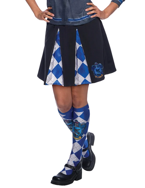 Jupe Serdaigle Harry Potter™ pour adulte noire et bleue avec blason