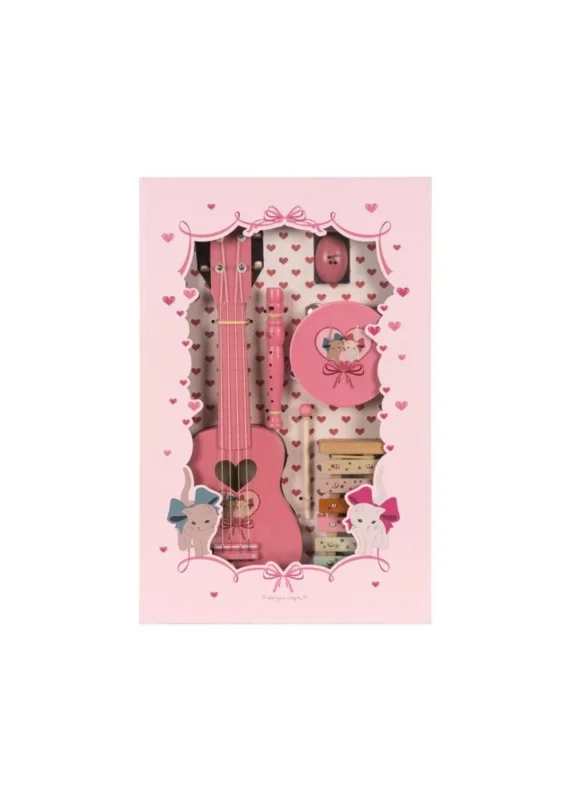 Konges Slojd All I Wish For Muziek Set Bow Kitty Pink koop je bij Babywinkel