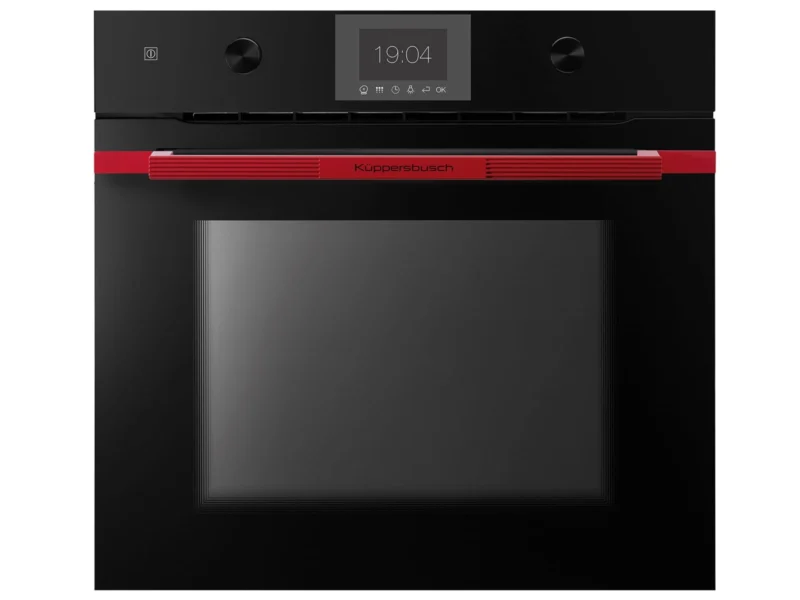 Küppersbusch BP 6350.0 SE8 K-Series. 3 Pyrolyse Backofen Schwarz/Hot Chilli