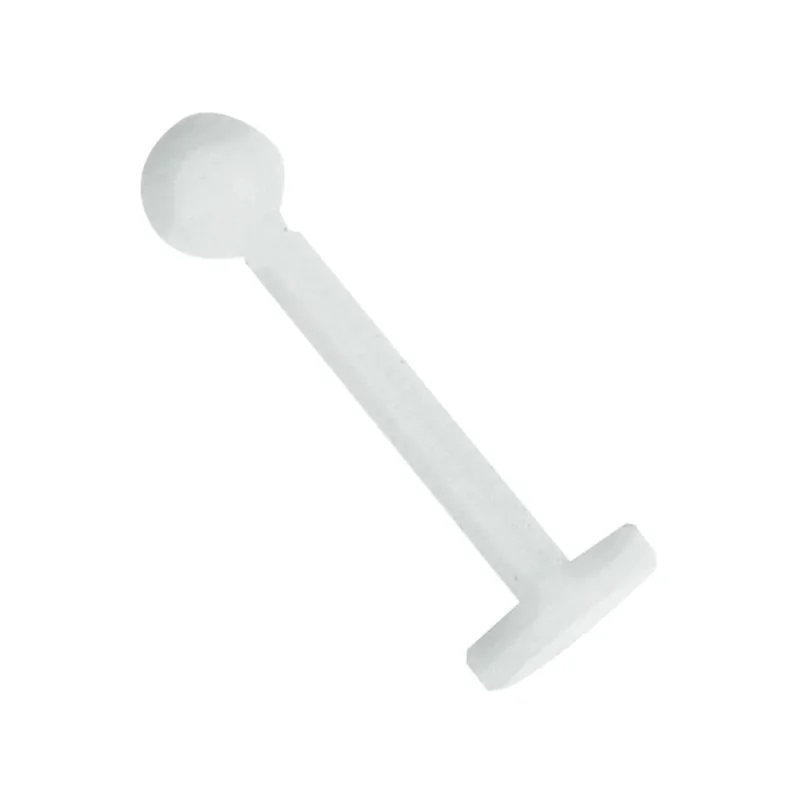 Labret modisches Piercing aus Kunststoff in weiß flexibel mit Kugel - chic - net.de