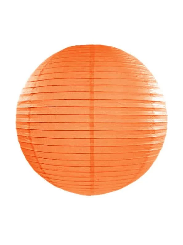 Lanterne japonaise en papier à suspendre orange