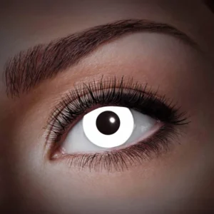 Lentilles fantaisie UV pour adulte blanc