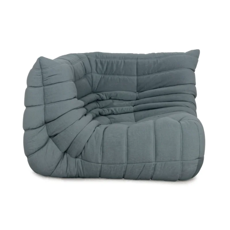 Ligne Roset Togo Eckelement Stoff Hellblau Neubezug
