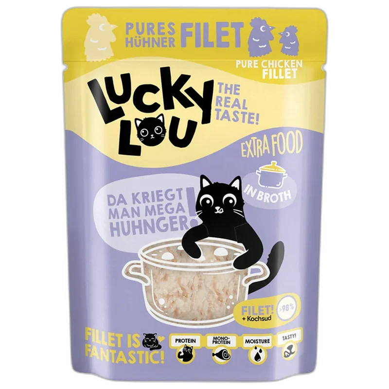 Lucky Lou Extra Food Hühnerfilet in Sud 70 g