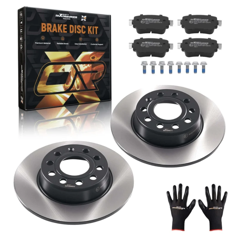 Neu Bremsscheiben Bremsbeläge Hinten kompatibel für Audi A1 kompatibel für Seat Leon 5F 1.0-2.0 kompatibel für Skoda Octavia