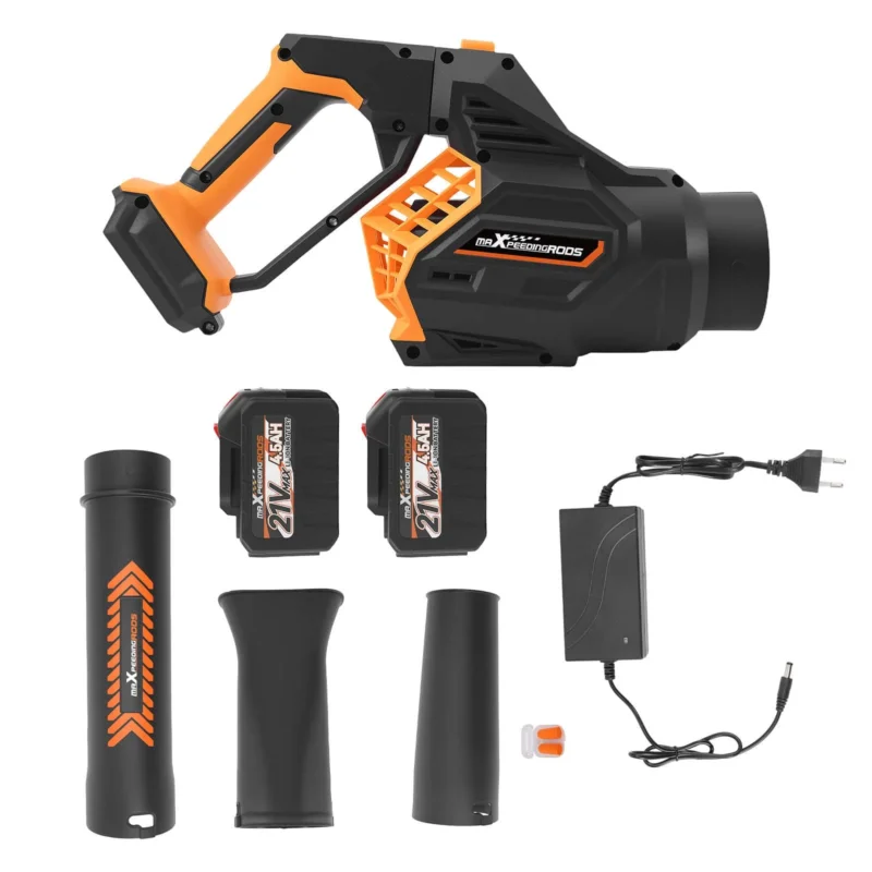 Neu Akku Laubbläser 160 MPH 580 CFM 2 Batterien Bürstenlos Garten Rasen