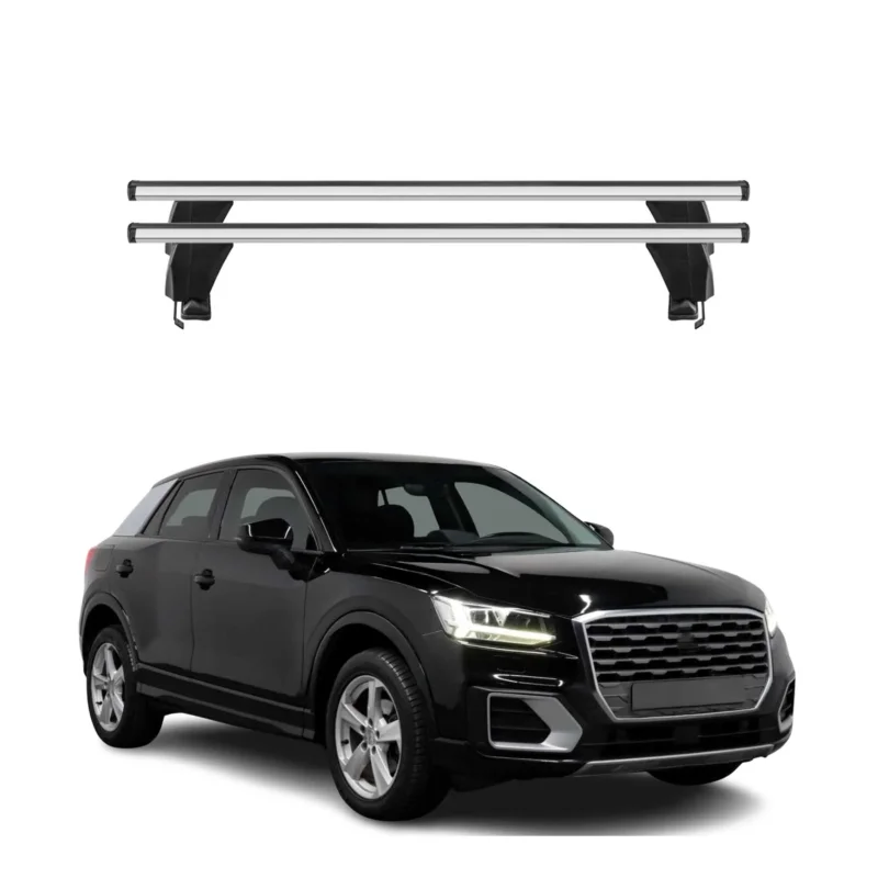 Menabo Dachträger Grundtäger für Audi Q2 2017-2026 50kg Aluminium Silber 2 tlg