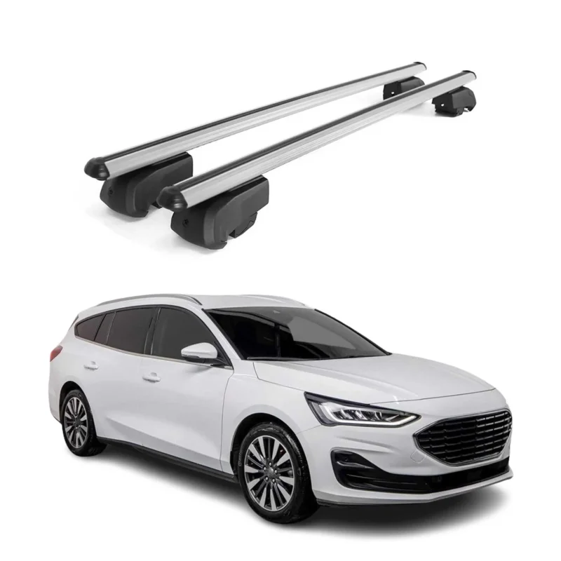Dachträger Grundtäger für Ford Focus Turnier C519 2018-2025 75kg Alu Silber 2x