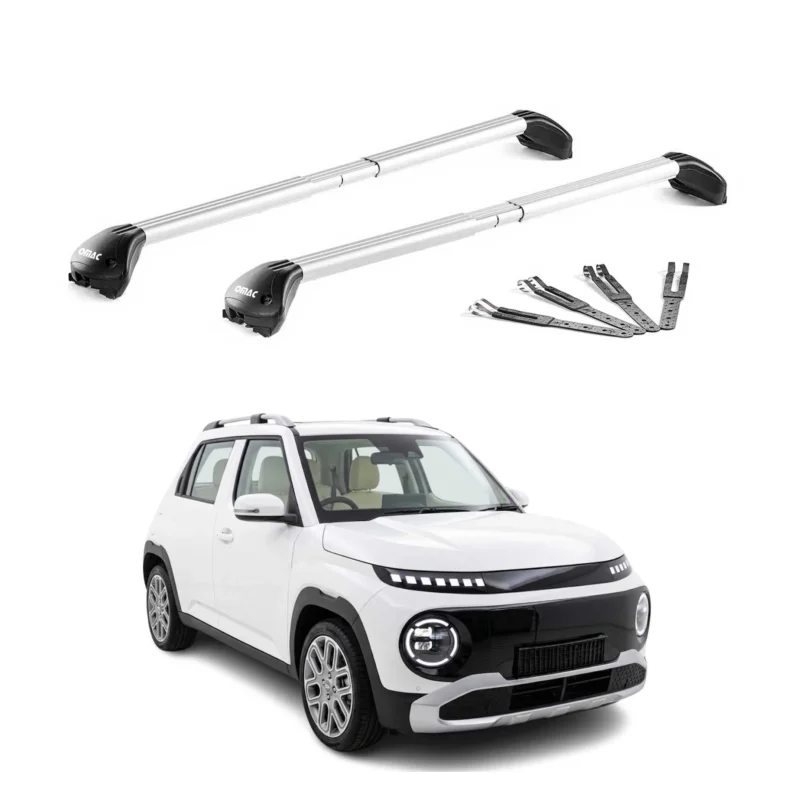 Dachträger Grundtäger für Hyundai Inster 2024-2026 100kg Aluminium Grau 2x ABE
