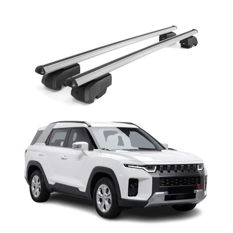 Dachträger Grundträger für SsangYong Torres / KGM Torres 2022-2026 Alu Silber 2x
