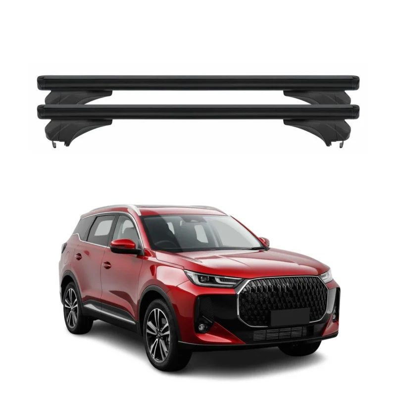 Menabo Dachträger Grundtäger für EBRO S700 / Chery Tiggo 7 2025-2026 Alu Schwarz