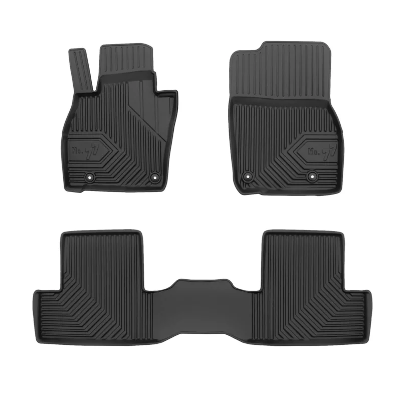 Fußmatten Gummimatten No.77 für Mazda CX-60 2022-2026 TPE Gummi Schwarz 3 tlg