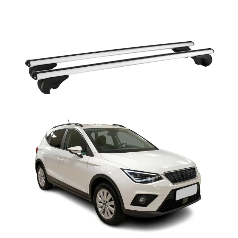 Dachträger Grundtäger für Seat Arona 2017-2026 75kg Aluminium Silber 2tlg