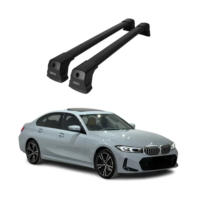 Dachträger für BMW 3er G20 2019-2026 / G80 Limo 2021-2026 75kg Schwarz Alu 2x