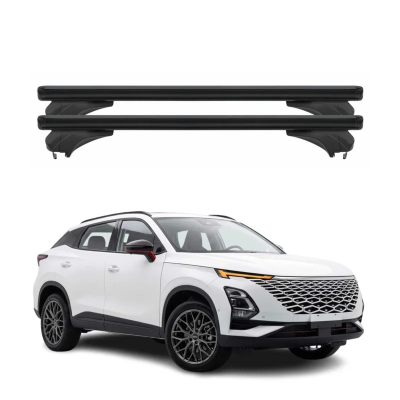 Menabo Dachträger Grundtäger für Omoda C5 2024-2026 Aluminium Schwarz 2 tlg