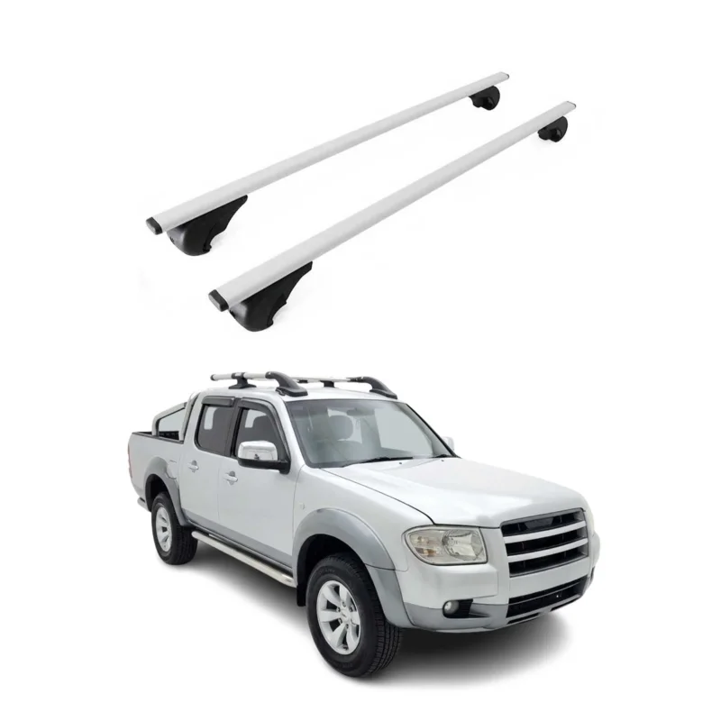 Dachträger Grundträger für Ford Ranger II 2006-2011 Stahl Silber 2tlg