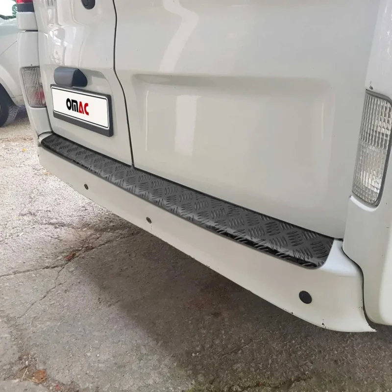 Ladekantenschutz Stoßstange für Renault Master Opel Movano B 2010-24 Alu Schwarz