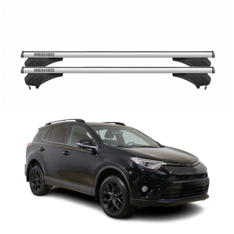Menabo Dachträger Grundtäger für Toyota RAV4 XA50 2019-2025 Aluminium Silber 2x