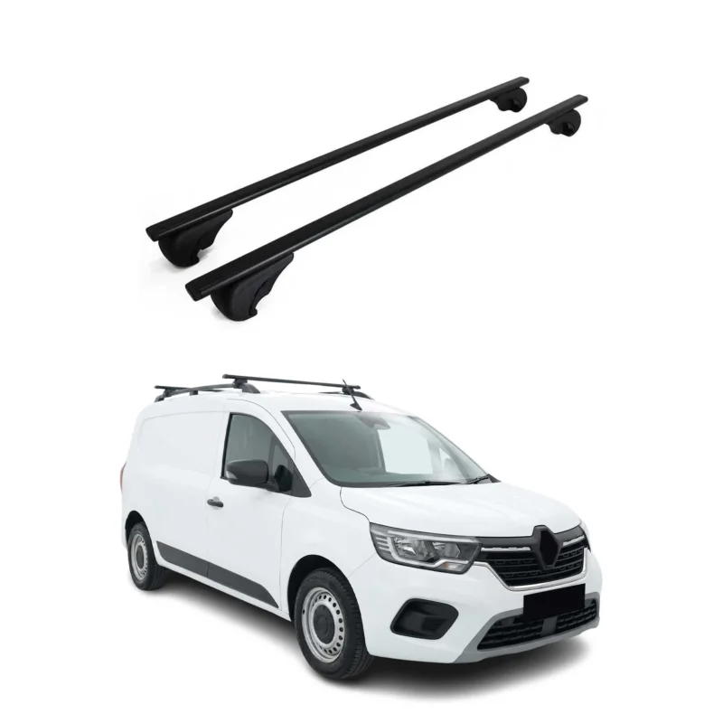 Dachträger Grundträger für Renault Kangoo III 2021-2026 Stahl Schwarz 2tlg