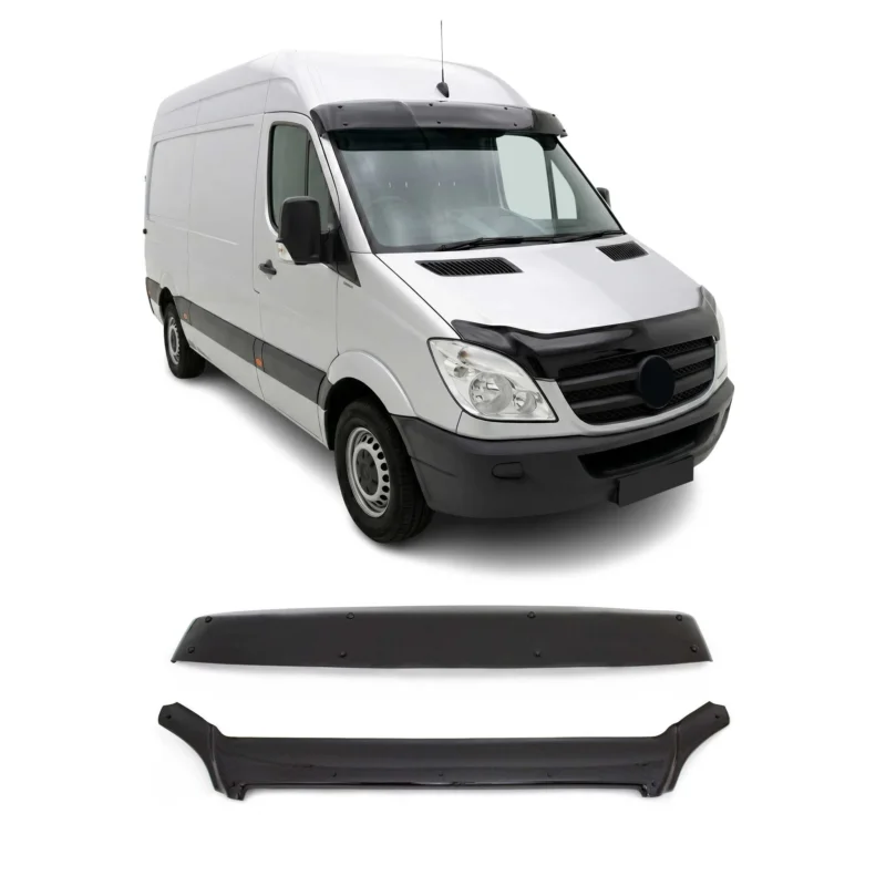 Sonnenblende Motorhaube Deflektor Set für Mercedes Sprinter W906 2006-2013 2tlg