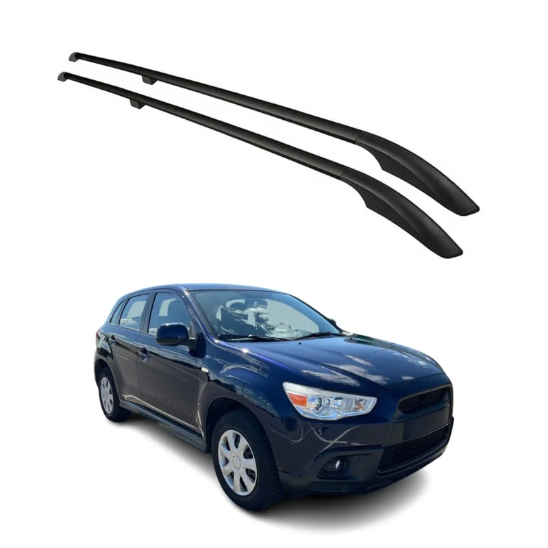 Dachreling Dachgepäckträger für Mitsubishi ASX 2010-2023 Alu Schwarz