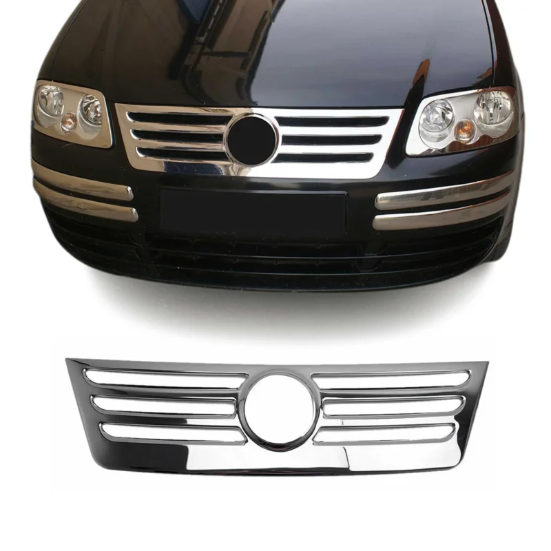Kühlergrill Leisten Grillleisten für VW Caddy 2003-2010 Edelstahl Chrom 1tlg