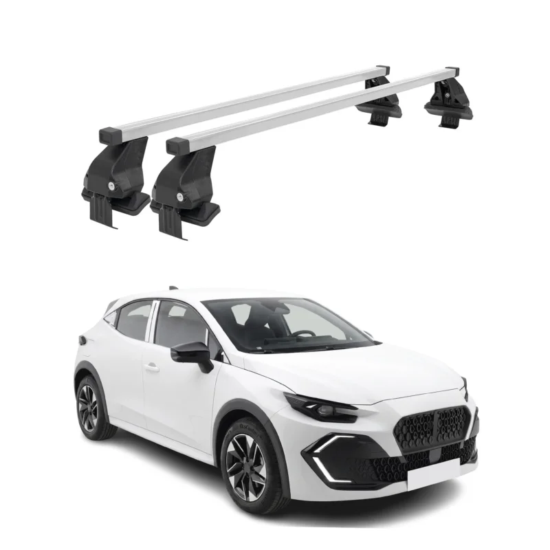 Menabo Dachträger Grundtäger für Renault Clio 6 2025-2027 50kg Stahl Silber 2tlg