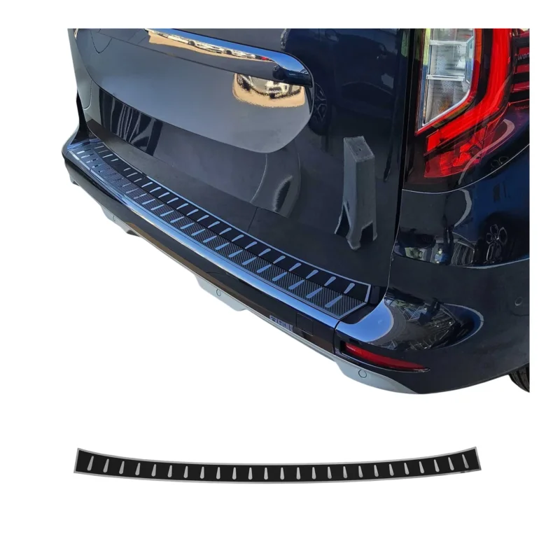 Ladekantenschutz Stoßstange für Mercedes Citan W420 2021-26 Chrom carbon foliert