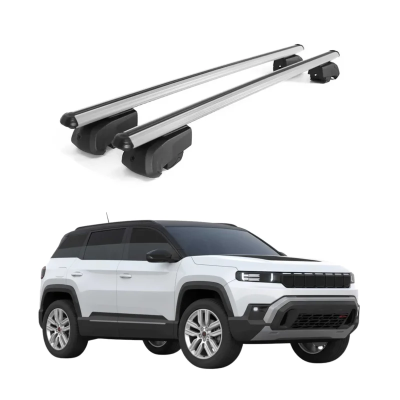 Dachträger Grundtäger für Jeep Compass III J4U ab 2026 75kg Aluminium Silber 2x