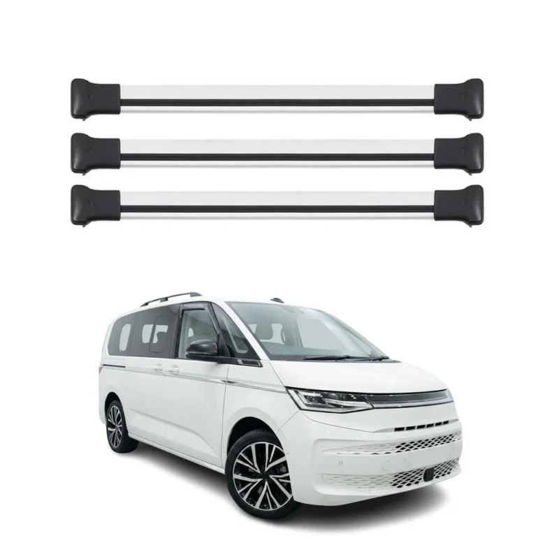 Dachträger Grundtäger für VW Transporter T7 2023-2026 Aluminium Silber 3 tlg