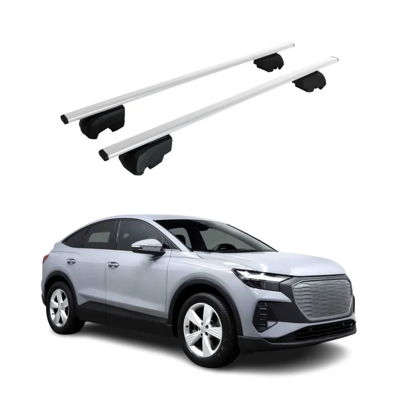 Dachträger Grundträger für Audi Q4 e-tron 2021-2026 75kg Stahl Silber 2 tlg
