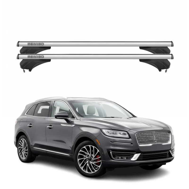 Menabo Dachträger Grundtäger für Lincoln Nautilus 2019-2023 Aluminium Silber 2x