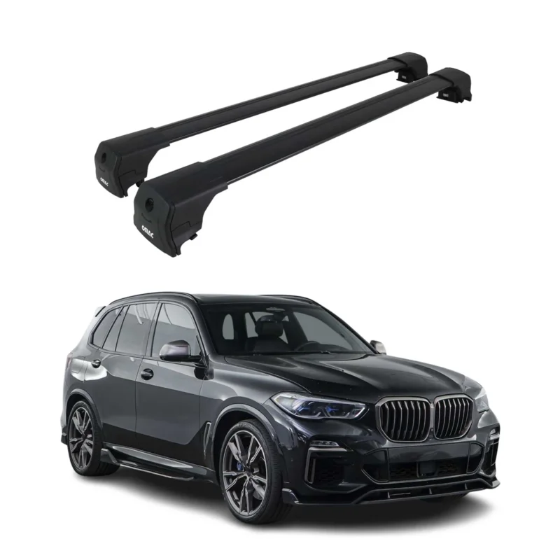Dachträger Gepäckträger für BMW X5 G05 2019-2026 ABE Grundträger Alu Schwarz