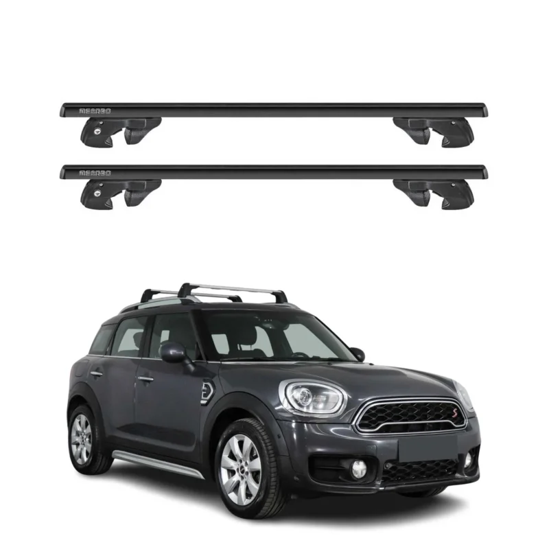 Dachträger Grundtäger für Mini Countryman F60 2017-2023 Alu 90kg TÜV Schwarz 2x