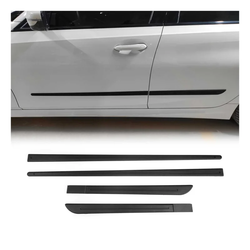 Seitentürleiste Türleisten Türschutzleisten für Citroen C3 ABS Matt Schwarz 4x