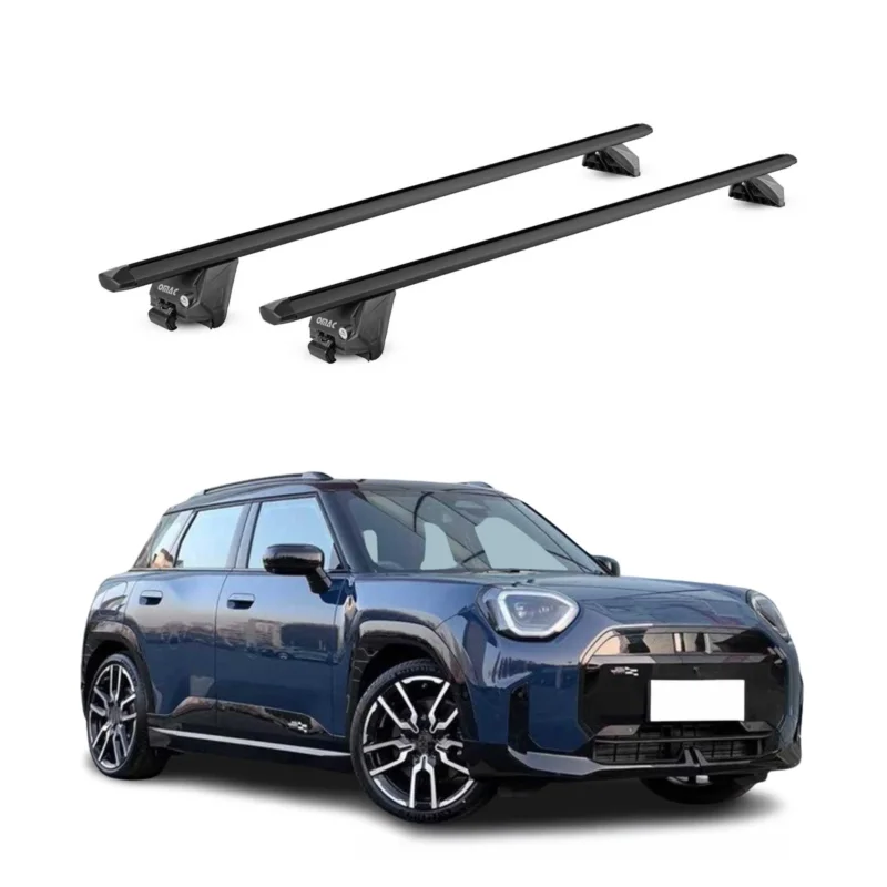 Dachträger Grundtäger für Mini Aceman 2024-2026 100kg Alu Schwarz 2 tlg ABE